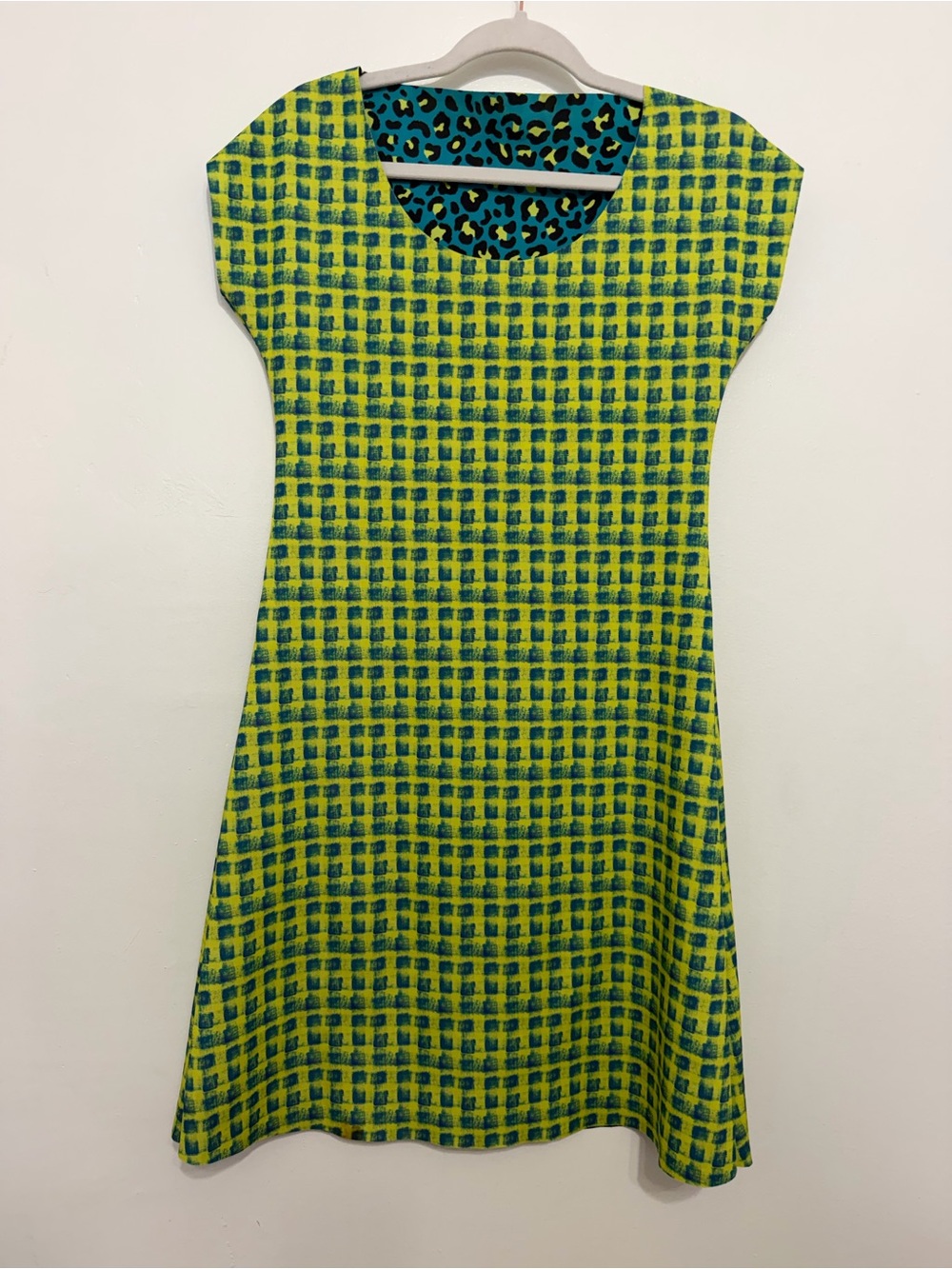 Animapop Reversible 2-in-1
Plaid and Leopard Print Dress